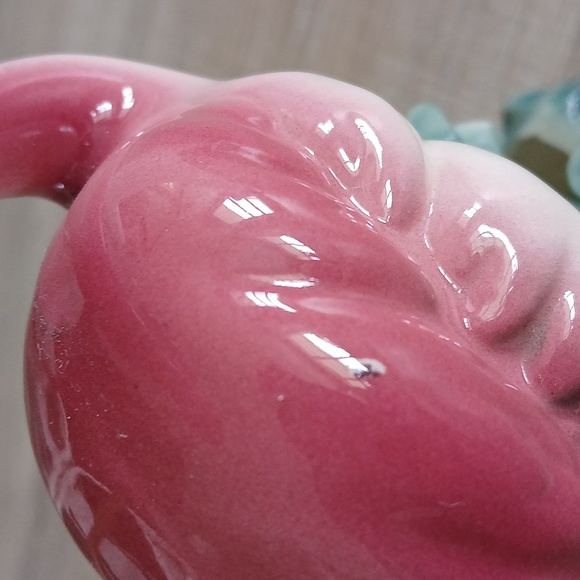 Vintage MCM pink flamingo planter tropical old Florida - Picture 6 of 11